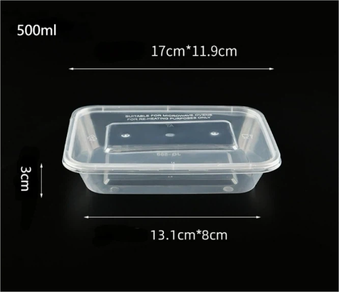 PP Transparent square box-4